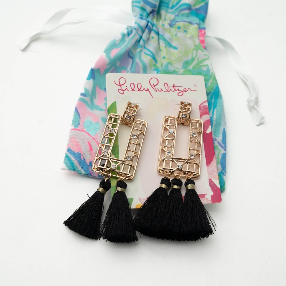 Lilly Pulitzer – Island Vibes Tassel Earrings - Picture 5 of 5